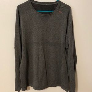 Gray Lululemon Long Sleeve Shirt